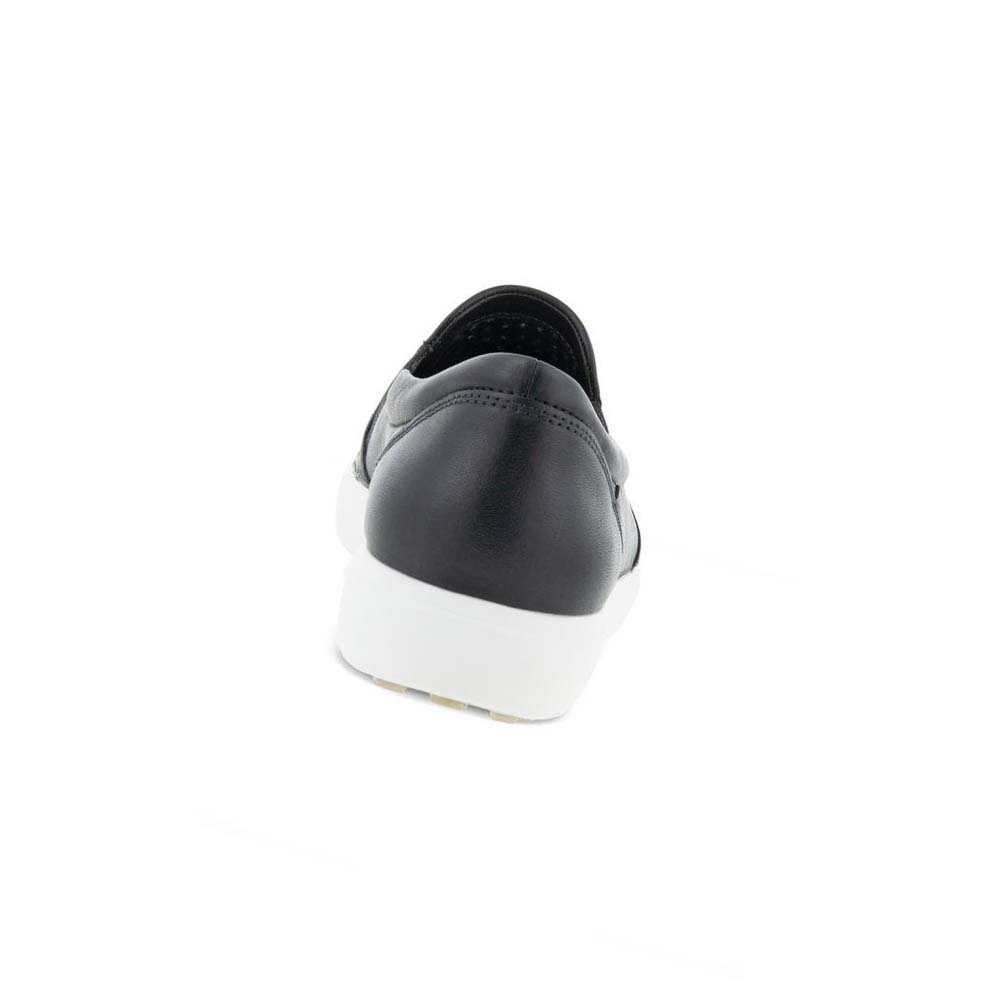 Women's Ecco Soft 7 Slip-on Sneakers Black | Canada 244EBC